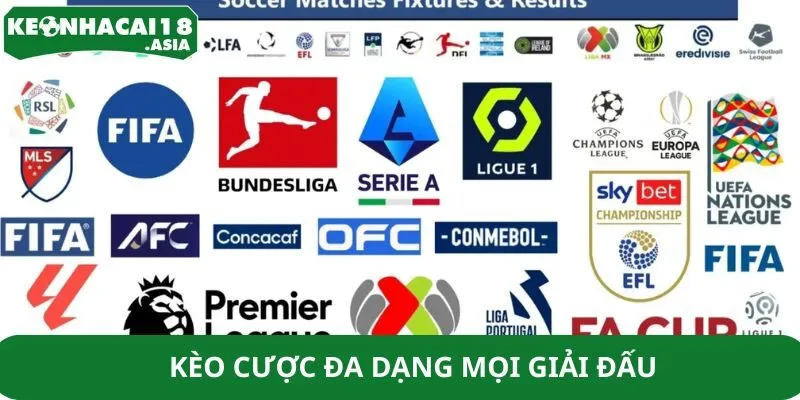 Kèo cược đa dạng mọi giải đấu